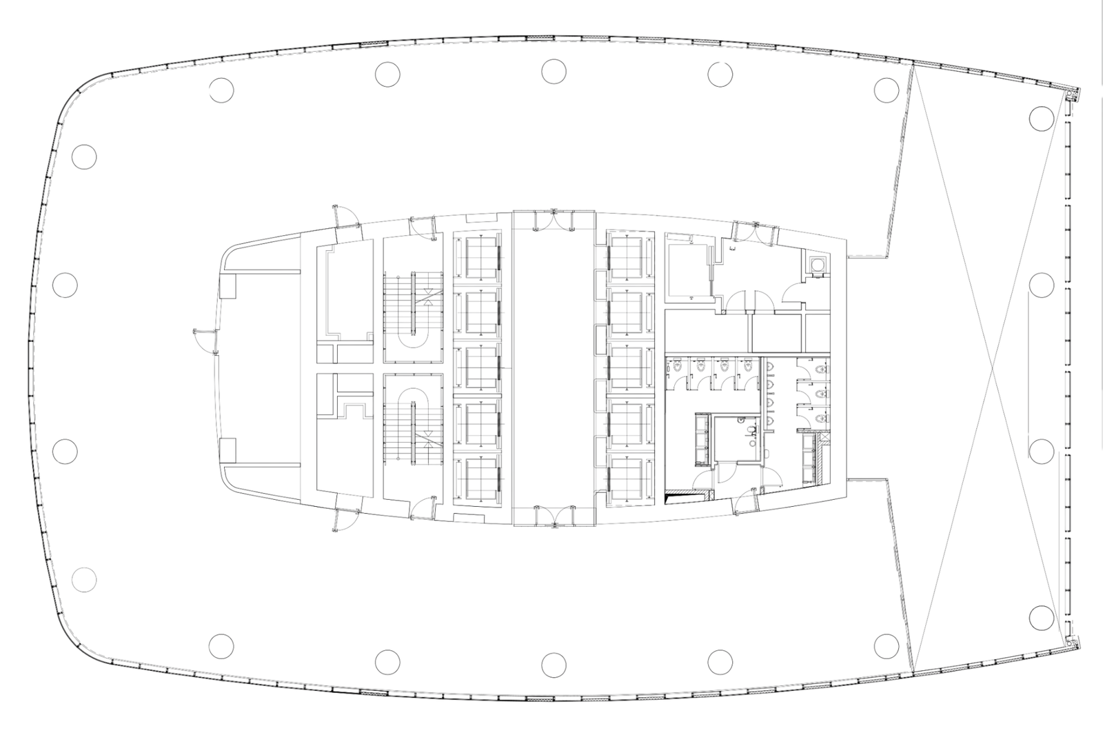 Full floor with sky garden